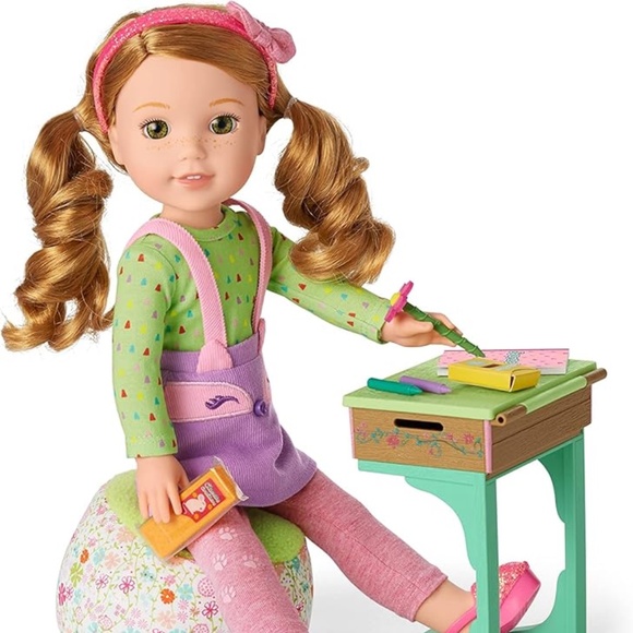 American Girl WellieWishers Smart as a Fox School Outfit for 14.5" Dolls - Picture 5 of 8